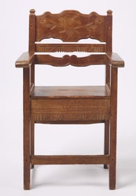 Carved Southwestern Chair