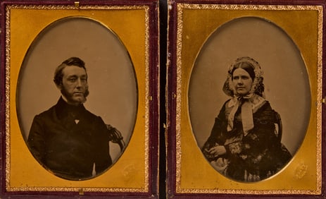 Mathew Brady - Pair of Half Plate Ambrotype Photographs