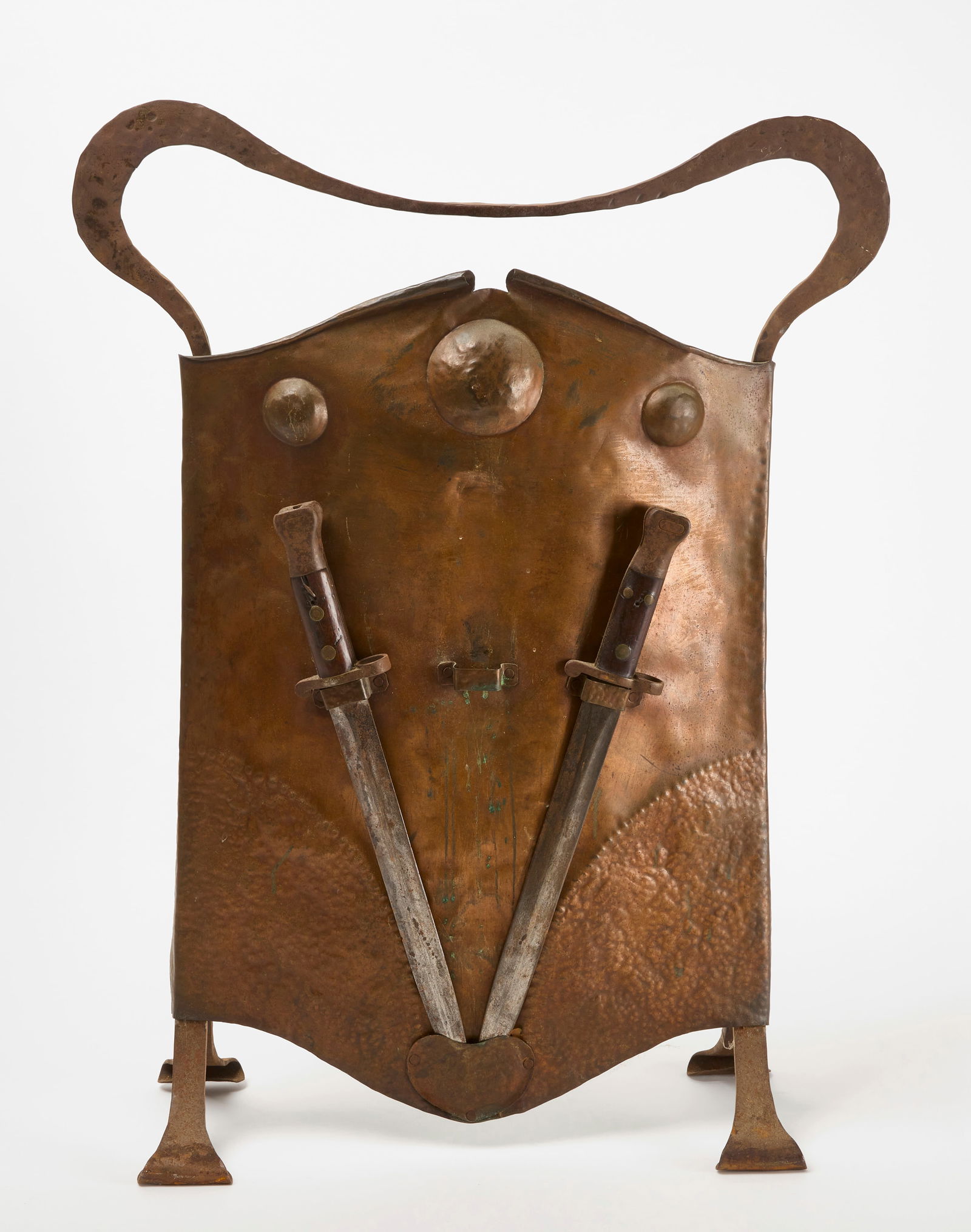 Arts and Crafts Fire Screen with Bayonets (1 of 6)