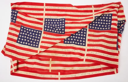 Uncut 46-Star American Flags