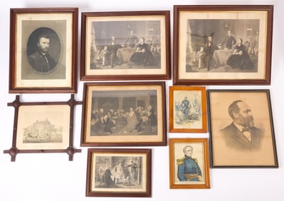 Group of Political and Military Lithographs