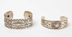 Two Native Cuff Bracelets