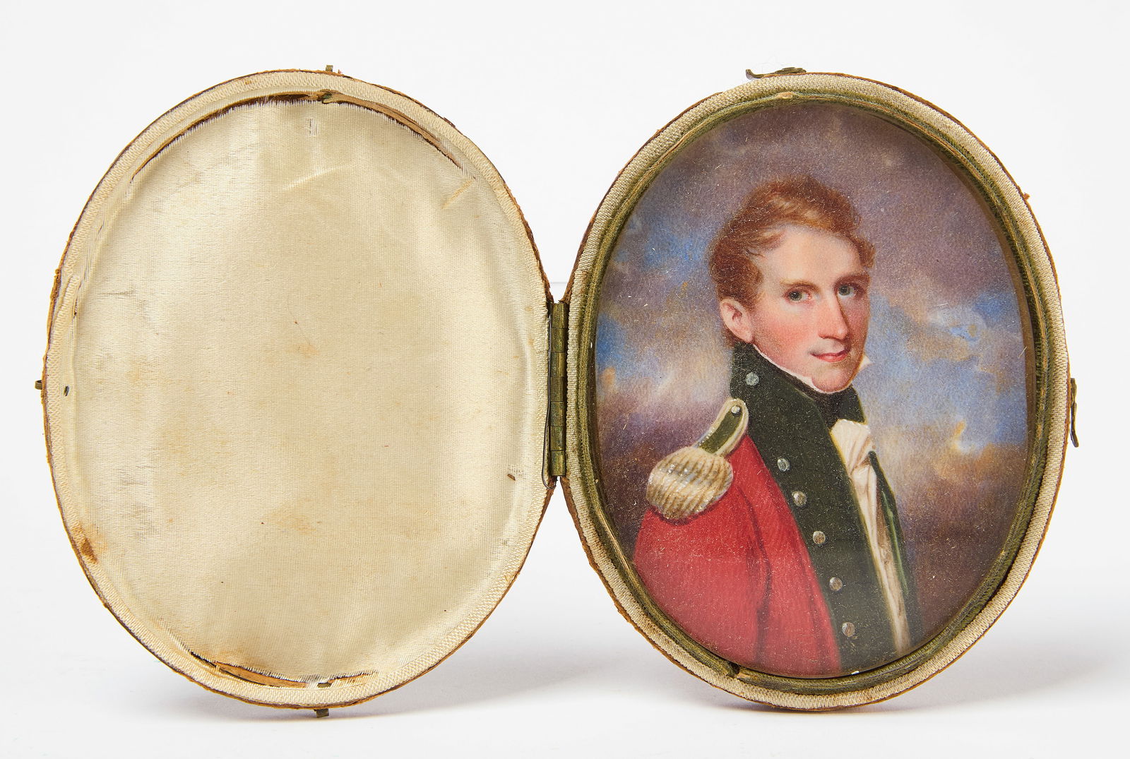 George Chinnery (1774-1852)- Portrait Miniature of an East India Company Officer