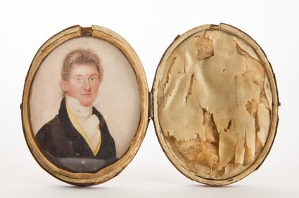 Benjamin Trott – Portrait Miniature of a New England Ship Captain
