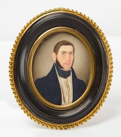 Portrait Miniature of a New England Ship Captain