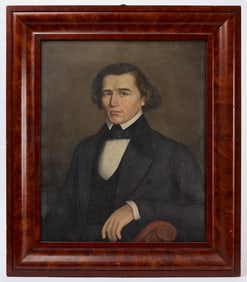 Aaron Dean Fletcher (1817-1902)- Portrait of Mr. Sanford of Wilsboro, New York.