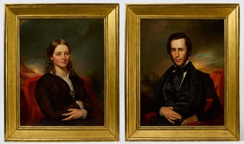 Allen Smith Jr. (1810-1890)- Pair of Portraits