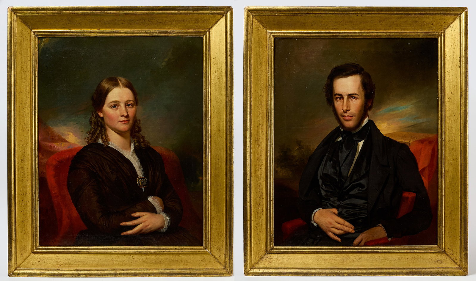 Allen Smith Jr. (1810-1890)- Pair of Portraits (1 of 7)