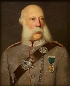 Thomas Bowman Garvie (1859-1942)- Portrait of the Artist's Father, Captain Edmund Garvie, together