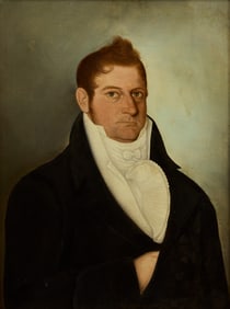 Foeiqua (fl. 1800-1825)- Rare China Trade Portrait of the Boston Ship Captain John Fenno (1779