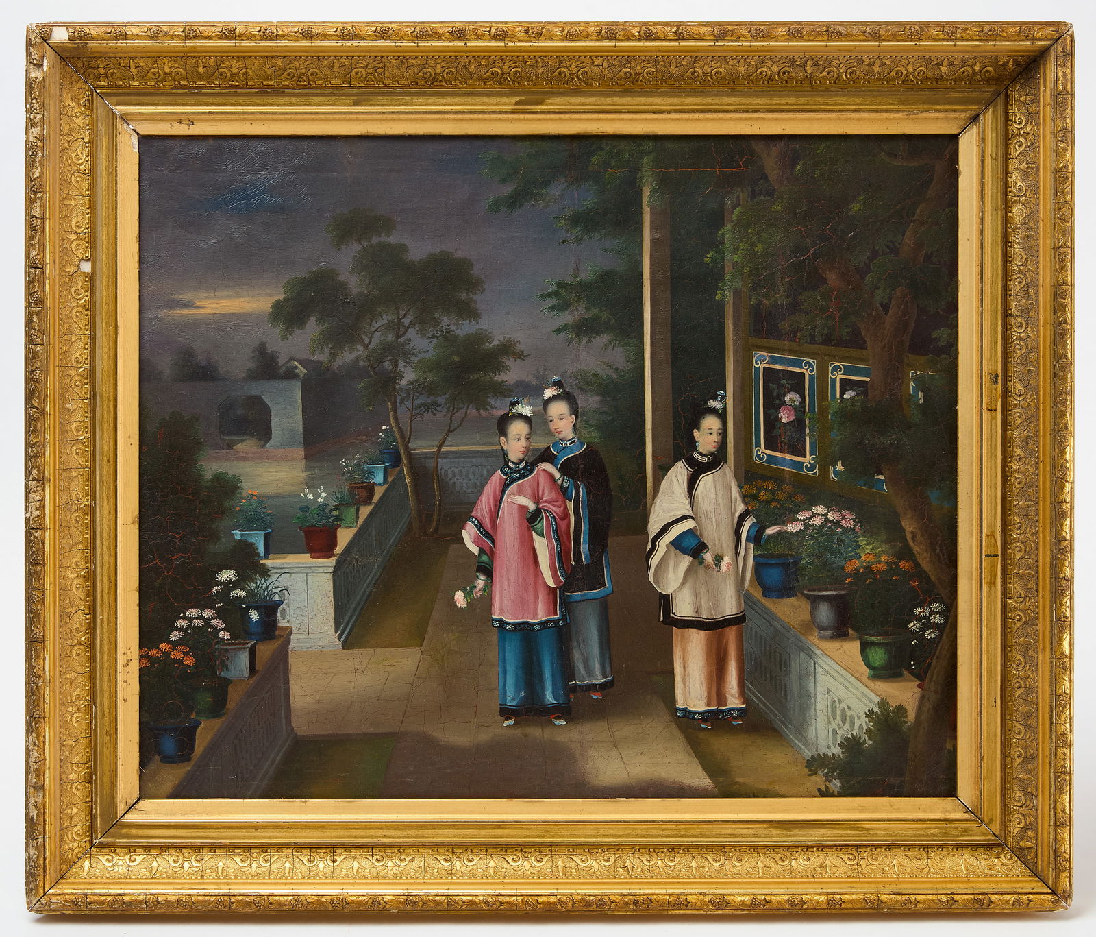 Genre Painting of Idealized Chinese Domestic Life (1 of 4)