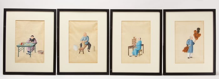 A Group of Four Chinese Street Professions