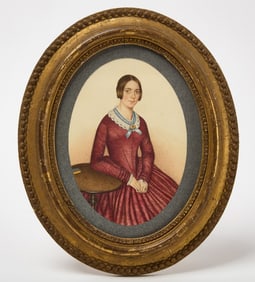 Portrait of a Woman Seated at a Tea Table