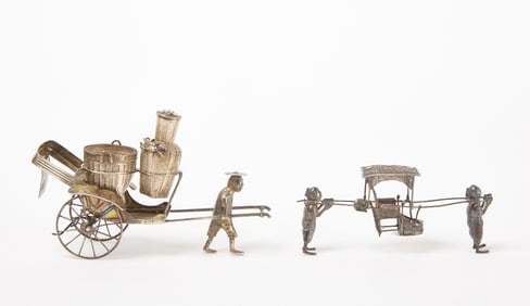 Two China Trade Silver Items