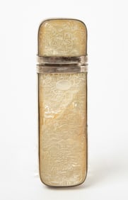 A Fine China Trade Silver and Carved Shell Spectacles Case