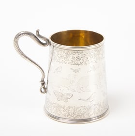 Rare and Fine Panna Lal Silver Tankard