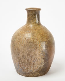 Rare Japanese Momoyama Period Tokonome Ash-Glazed Bottle