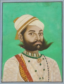 Indian Company School- Portrait of an Indian Prince, Maharajah Swarup Singh of Mewar