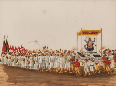 Indian Company School- Festival Procession Scene