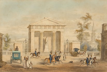 Sir Charles D’Oyly– Statue of the Marquis of Hastings in Tank Square