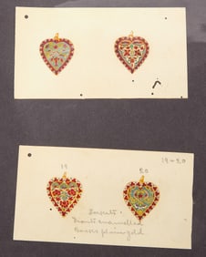 Indian Jewelry Workshop Design Drawings Archive