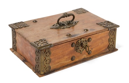 Dutch-Colonial Amboyna Wood Box