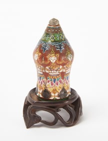 Very Rare Bencharong Porcelain Snuff Bottle