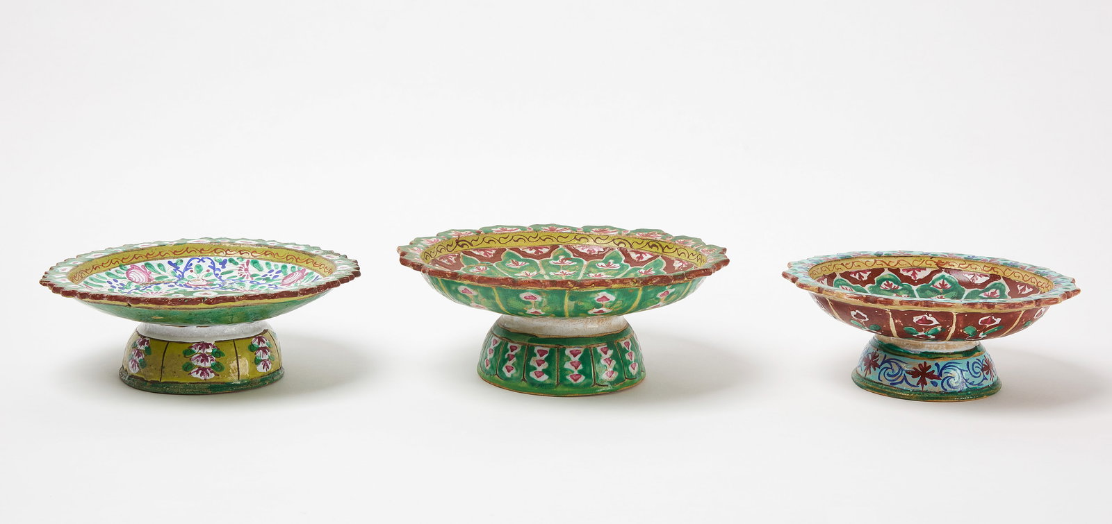 Three Large Stem Plates (1 of 6)