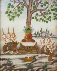 Thai Buddhist Temple Painting