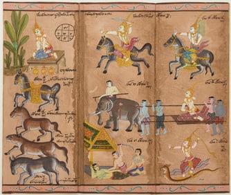 Thai Buddhist Manuscript Painting