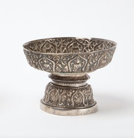 Siam (Thai) Silver Pedestal Tray