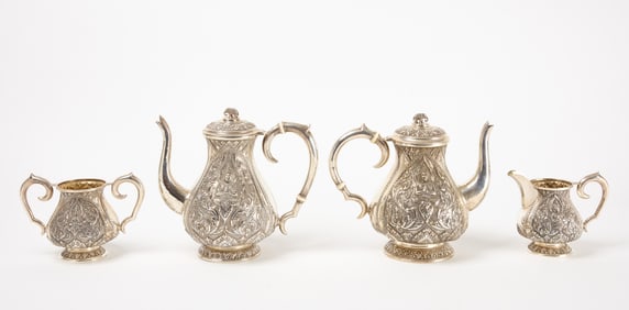 Siam (Thai) Sterling Silver Tea Set