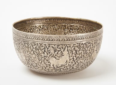 Siam (Thai) Silver Bowl