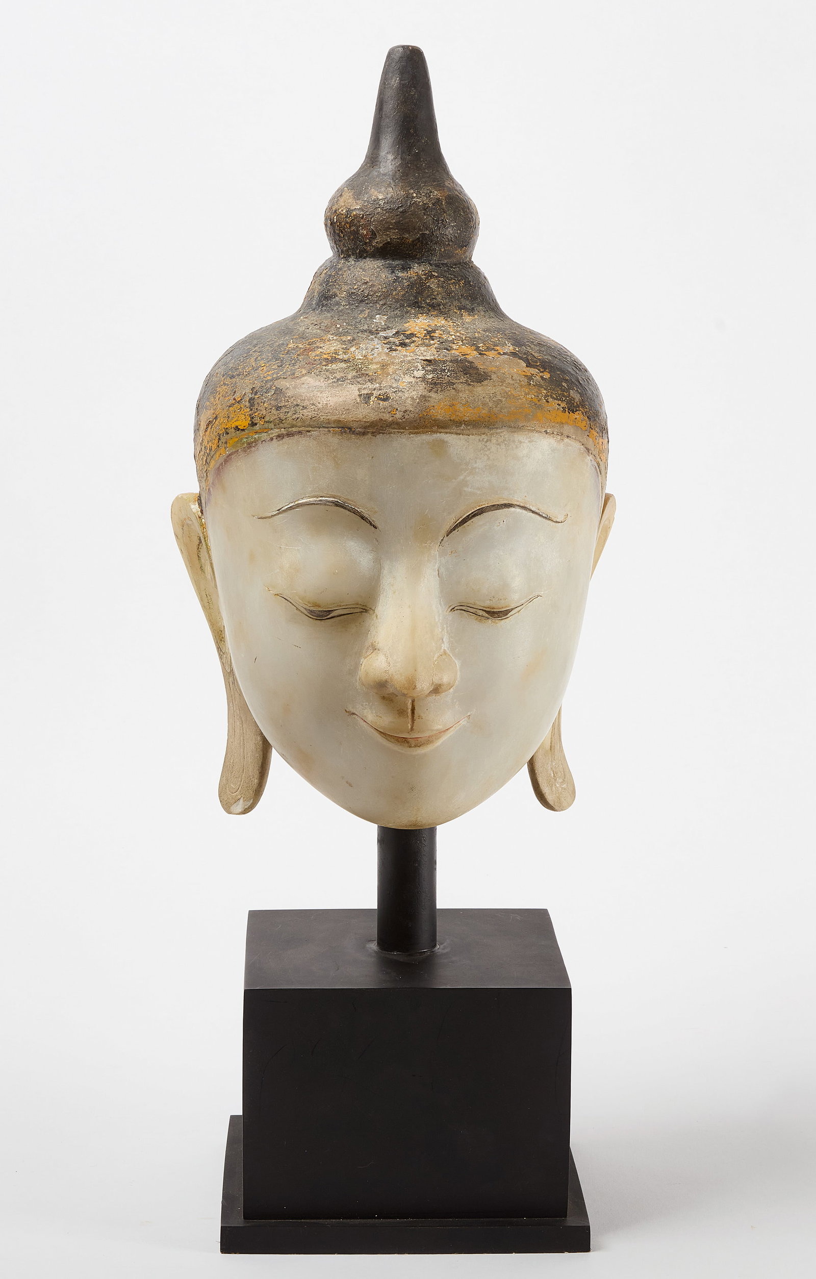 Shan States Life-Size Marble Head of the Buddha (1 of 5)