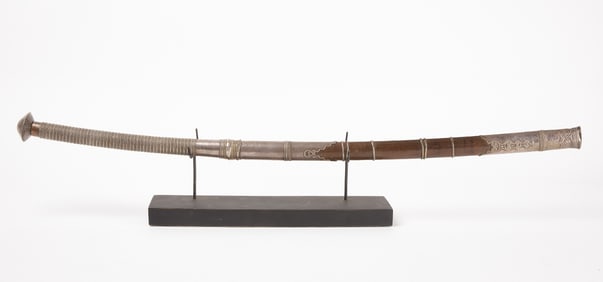 A Fine Burmese Two-Handed Dha Iwe Sword