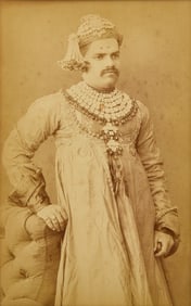 Raja Lala Deen Dayal- Photograph Portrait of a Nobleman