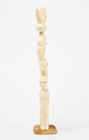 Eskimo Carved Bone Totem
