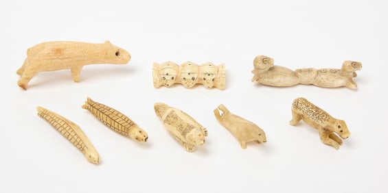 Group of Inuit Bone Figures