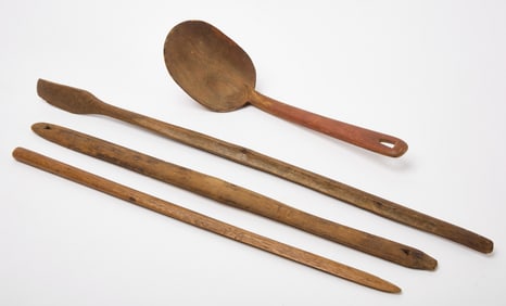 Northwest Coast Ladle with Wooden Implements