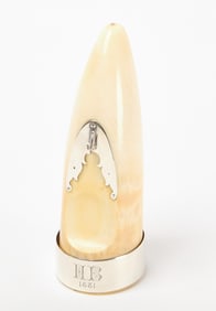 Carved Tusk Watch Holder