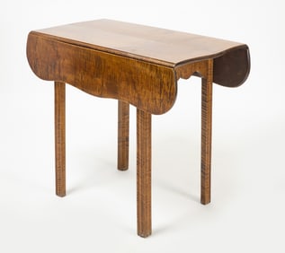 Tiger Maple Drop Leaf Table