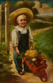 Boy Carrying Vegetables