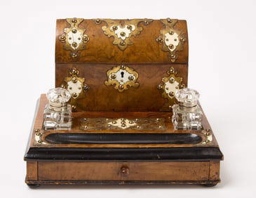 Burl Inkstand