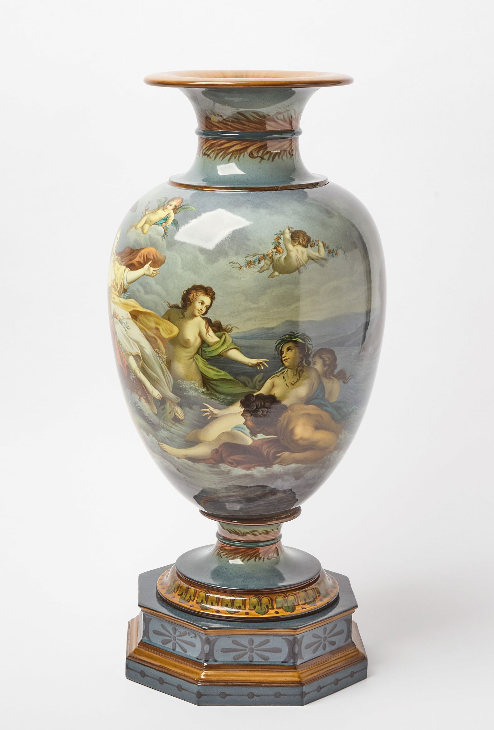 French Sevres Style Floor Vase (1 of 6)