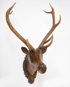 Carved Deer Head