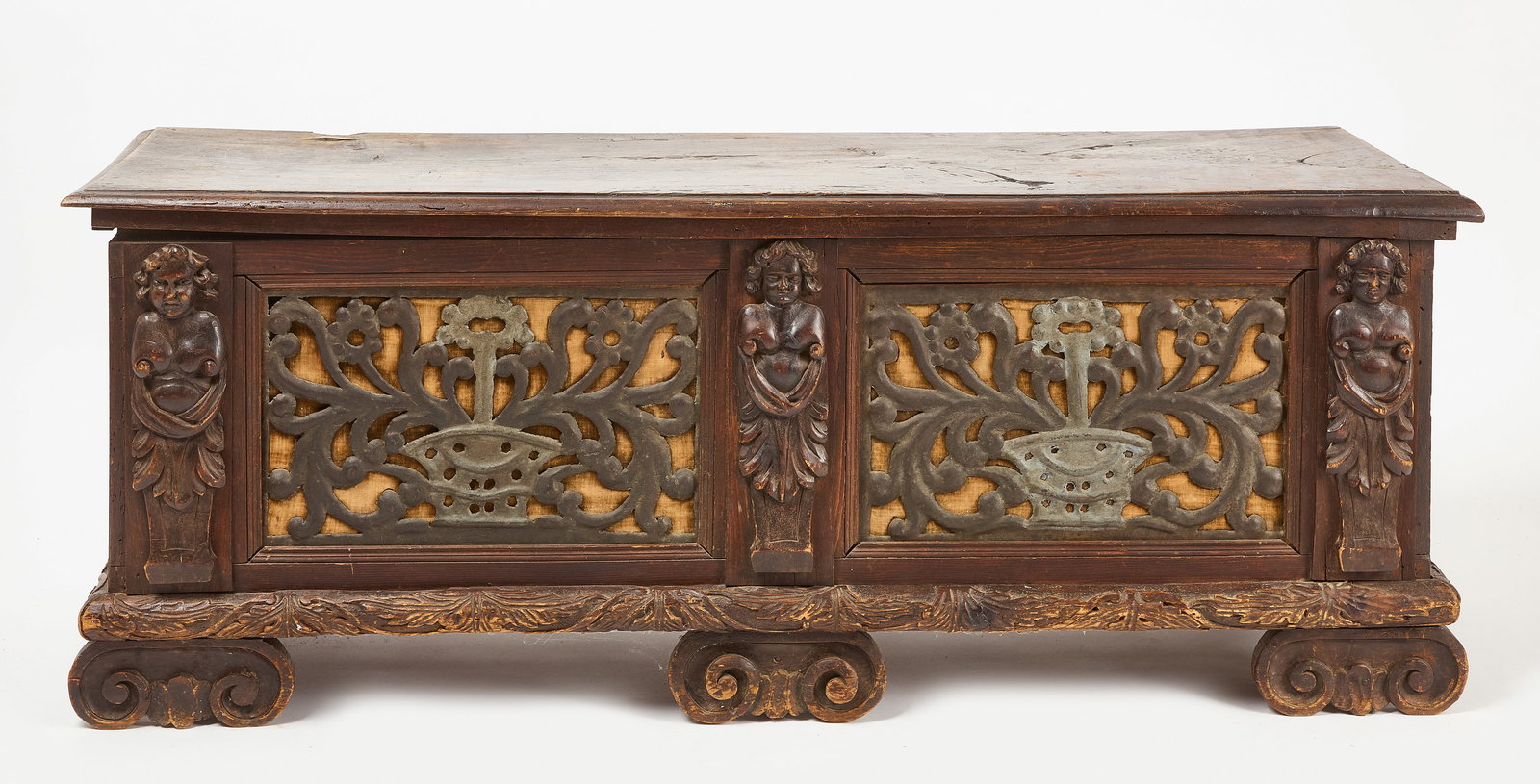 Carved Hardwood Dower Chest (1 of 11)