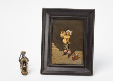 Piedra Dura Plaque and Perfume