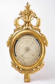 Early Giltwood French Barometer