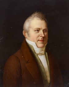Portrait on Porcelain of Jacques Lafitte