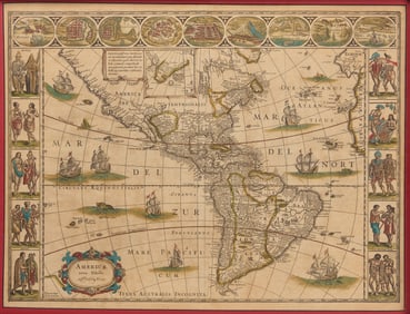 Willem Blaeu - Americae Nova Tabula - 1635